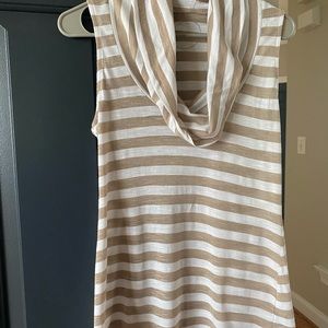 God and white stripes women’s top